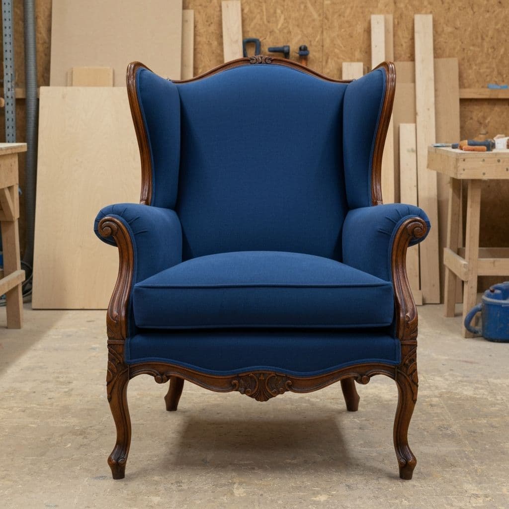 Antique Wingback Chair - After