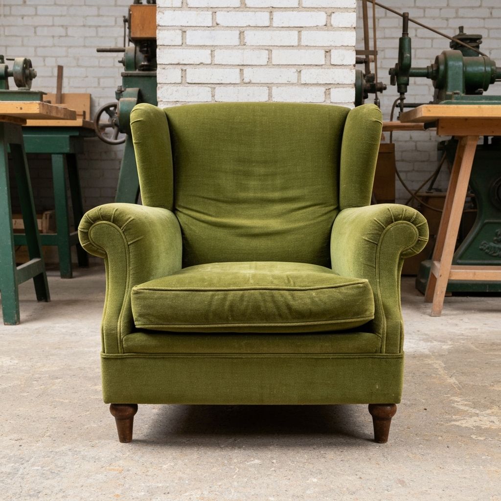 Velvet Armchair - Before