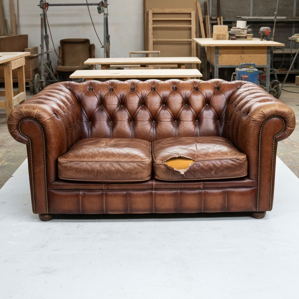 Chesterfield Sofa - Before